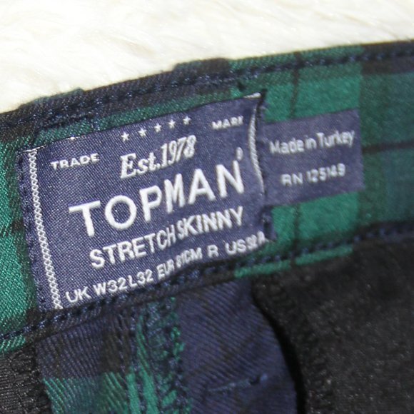 Topman watch check skinny  pants - Picture 4 of 4